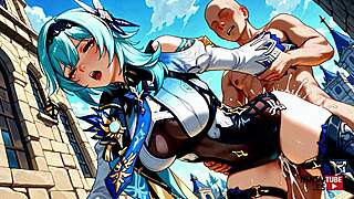 genshin eula's tempting poses tease in uncensored japanese anime hentai pic collection