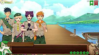 yo shower time with taiga in game friends camp part 5 😏 russian vo