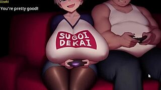 Massive Tits Bratty Uzaki Chan Demands Intense Sex Girlfriend Action Hentai Game
