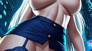 hey, watch this police officer busting moves dancing and bouncing in the office