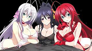 high school dxd rias gremory akeno himejima xenovia quarta sexy anime wallpaper teases
