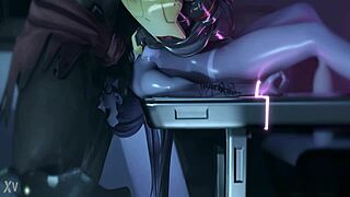 widowmaker owns that deepthroat bdsm femdom style 😩🔥