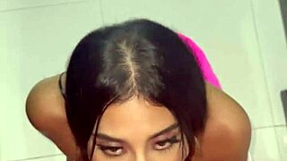 Roommate pounds my pussy hard in kitchen, that delicious cum deepthroat!