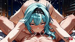 genshin eula's tempting poses tease in uncensored japanese anime hentai pic collection