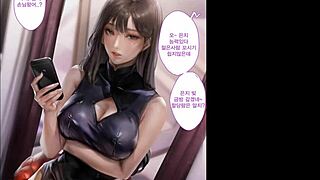 hot korean pornstar's big ass and tits roughed up by client's monster cock anal blowjob and pussy pounding hentai