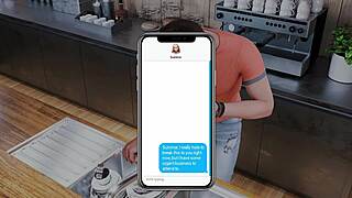 big tits brunette begs for my cock in hentai game