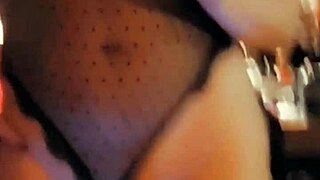 LITTLE ASIAN TRAP SHEMALE shakes her BIG ASS cock while crossdressing slutty solo