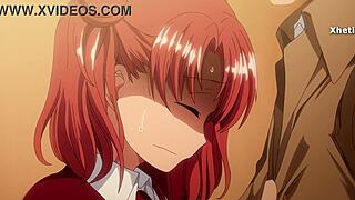 hentai anime girl craves it hard she screaming for doggystyle creampie n blowjob!!