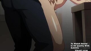 hentai anime girl craves it hard she screaming for doggystyle creampie n blowjob!!