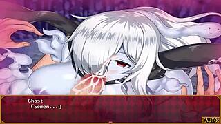 ghost girl dominates with big tits blowjob in monster girl labyrinth edit