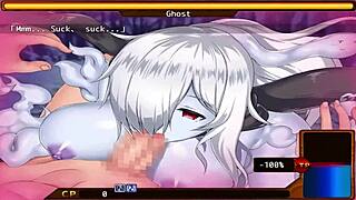 ghost girl dominates with big tits blowjob in monster girl labyrinth edit