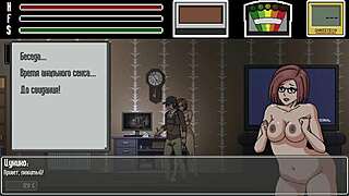 Assistant's tight anal suddenly wrecked by ghost in hentai game hunt