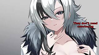 Arlecchino milks your cock dry for cum in Genshin femdom JOI creampie endings!