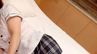 knee socks schoolgirl's juicy pussy sounds irresistible... can't hold back creampie in peach ass amateur vid