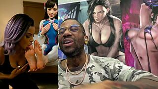 widowmaker's purple pussy rides nerdy d.va toes?