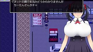 in hentai lady chisato-chan chapter 12, the teen with big ass tits gets group fucked by monster cocks cumming everywhere