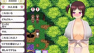 in hentai lady chisato-chan chapter 12, the teen with big ass tits gets group fucked by monster cocks cumming everywhere