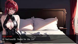 GOTH MOMMY AI CAMGIRL Fucks in Webcam Game Demo!