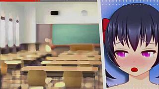 in hentai lady chisato-chan chapter 12, the teen with big ass tits gets group fucked by monster cocks cumming everywhere