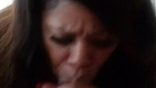 damn this bbw ebony fat chick sucking my soul out in pov