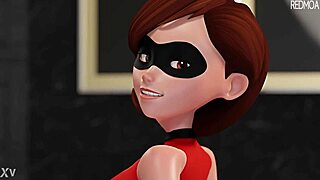 Elastigirl Delivers Intense Buttjob on Violet Parr's Big Ass in HD Animation