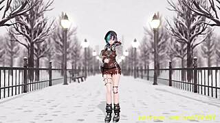 Chihaya's Hypnotic Dance Sways in 3D Hololive Hentai