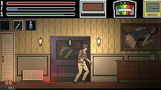 Assistant's tight anal suddenly wrecked by ghost in hentai game hunt