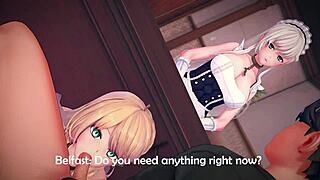 cheating girlfriend sneaks big tits fun with friend in hentai