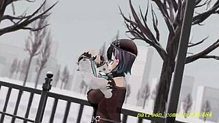 Chihaya's Hypnotic Dance Sways in 3D Hololive Hentai