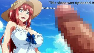 Sexy Anime Hentai Babe's Big Ass Tits Get Licked Fucked Creampied Hard