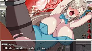 asuna yuuki trapped by prof for anal creampie as his slutty pet 😈