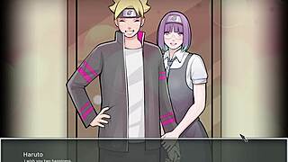 Curvy Kaguya milf masturbates fat ass in Konoha parody