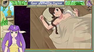 i can't stop teasing my shaved pussy in avatar the last airbender four elements trainer part 33