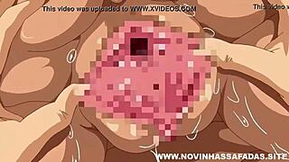 hey these hentai lesbians are so hot with that stud, full vid at novinhassafadas 🔥💦