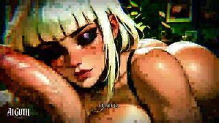 White Hair Goth Bitch Demands Extreme Tit Fuck Confessions 4K AI