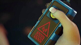 overwatch brigitte ties up tracer for wild lesbian bdsm squirting masturbation