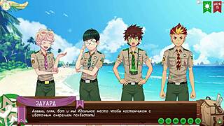 Game Friends' Taiga Swims in Sexy Trunks for Dragon Ball Yaoi Action