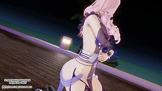hyolyn dances as sexy seraphine in league of legends mmd hentai uncensored