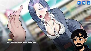 Squirting gyaru robot in sexy outfit takes huge creampie anal from bronzed stud