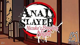 Ready for Nezuko's big ass breeding with monster cock cowgirl riding?