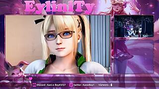 eylinity's twitch slut marie rose masturbates on webcam pov
