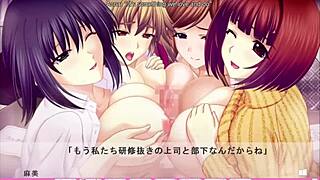 Erotica Yuuwaku Harem Route End - Motorboated by Four Busty Wives