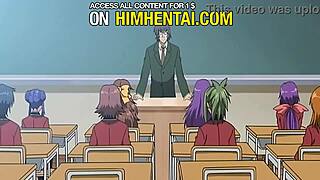 teacher pounds pregnant student's tight pussy... uncensored hentai cumshot