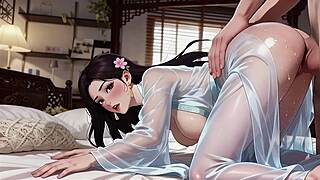 Chinese girl ancient costume blowjob bukkake creampie nipple play ai hentai