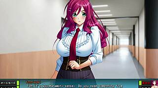 teacher sucks big black monster cock to orgasm in shihai no kyoudan visual novel intro