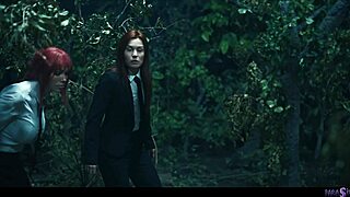 lesbian demon hunters parasited threesome turns wild with squirting scissoring domination wet pussies everywhere