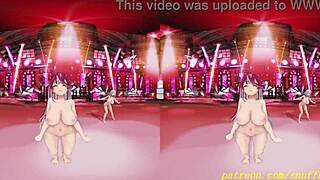 VR180 Noemari's Nude 3D Dance Hentai Hololive MMD Style