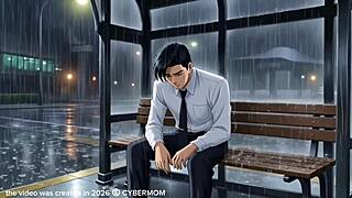 pussy girl bangs rich dude in car as cuckold watches intently