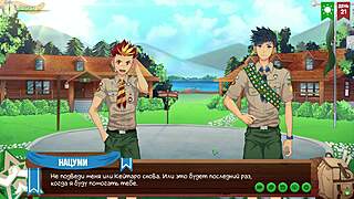 game friends camp episode 35 catches yaoi hentai fun on video camera russian voice