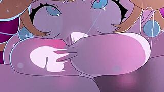 princess peach gagging on deepthroat cock, you watching??